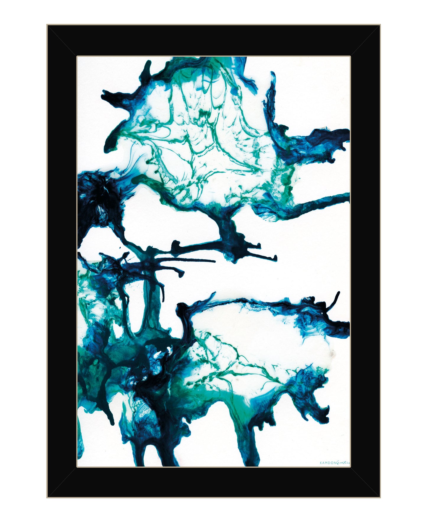 Ocean Living Black Framed Print Wall Art