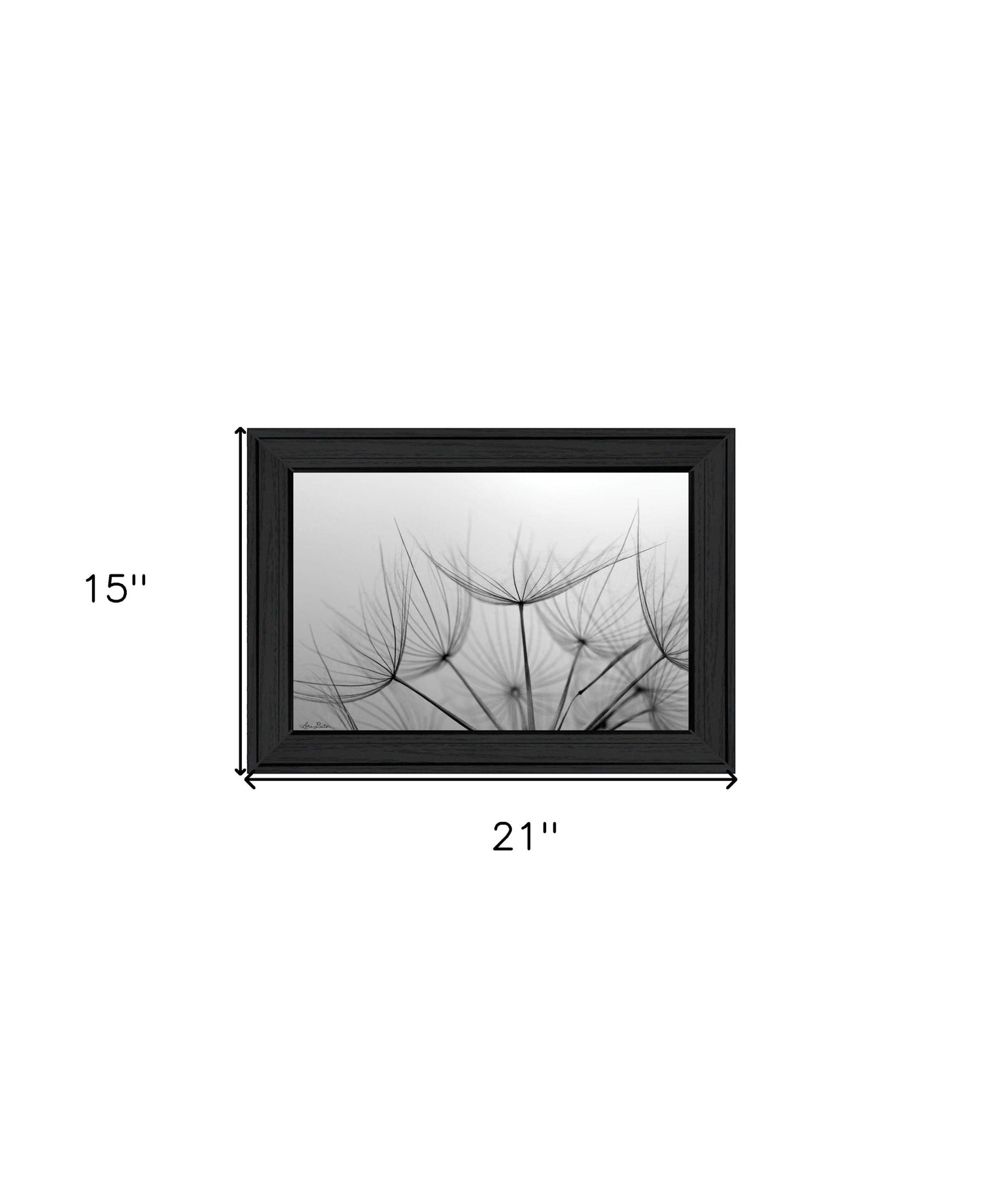 Love is a Delicate Flower Black Framed Print Wall Art