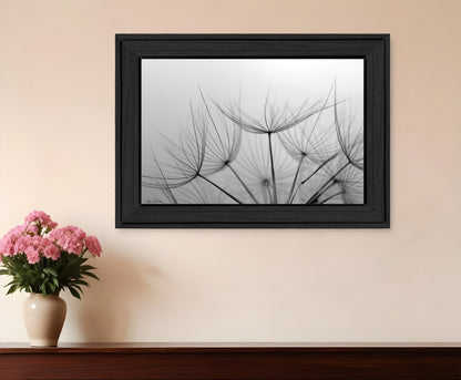 Love is a Delicate Flower Black Framed Print Wall Art