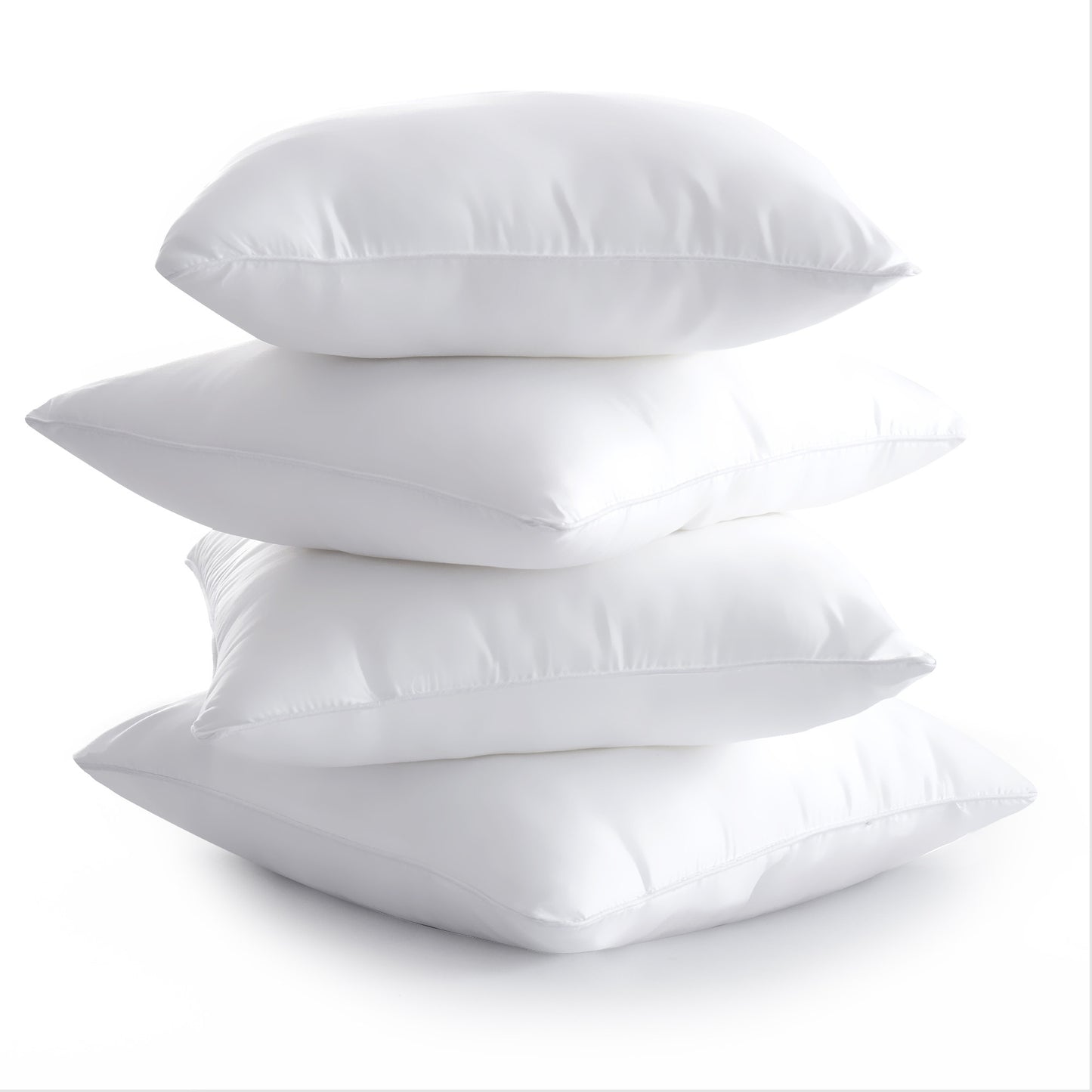 Set of Four 14" Microfiber Indoor Outdoor Throw Pillow Inserts